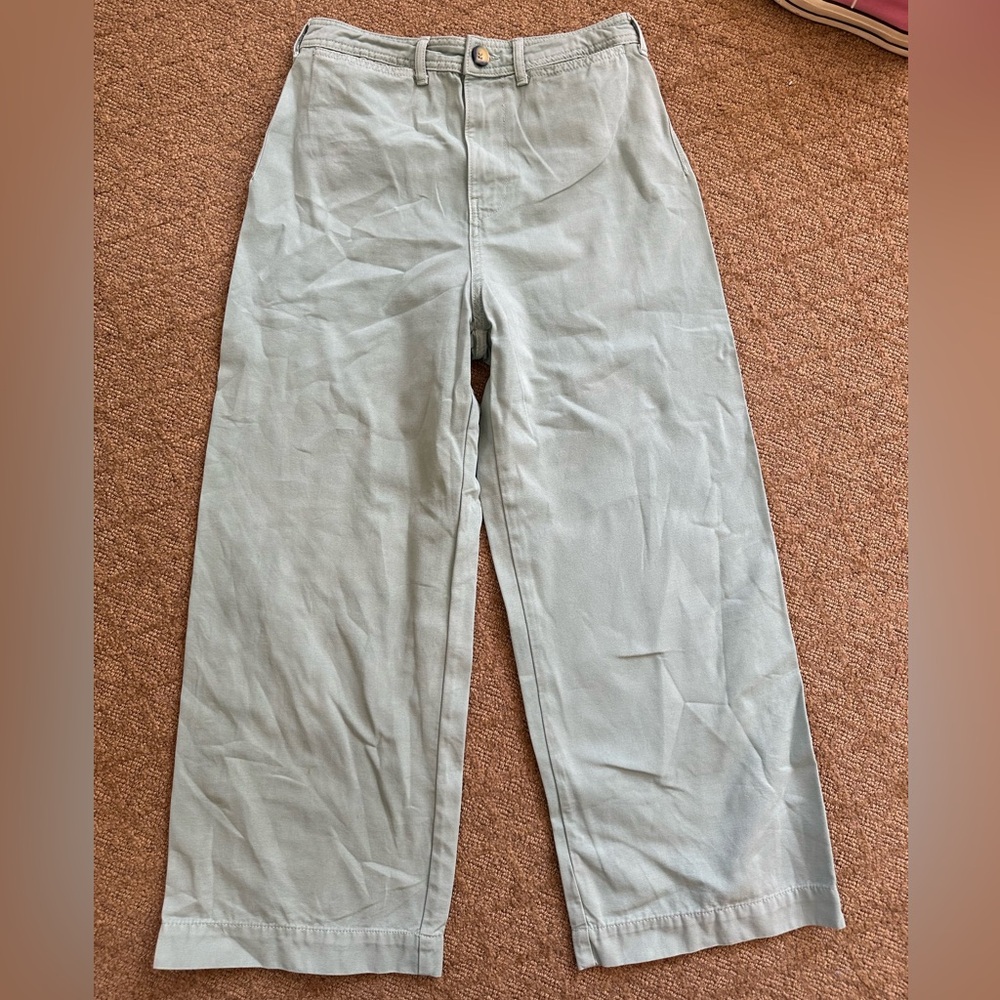 Free People Light Green Pants
